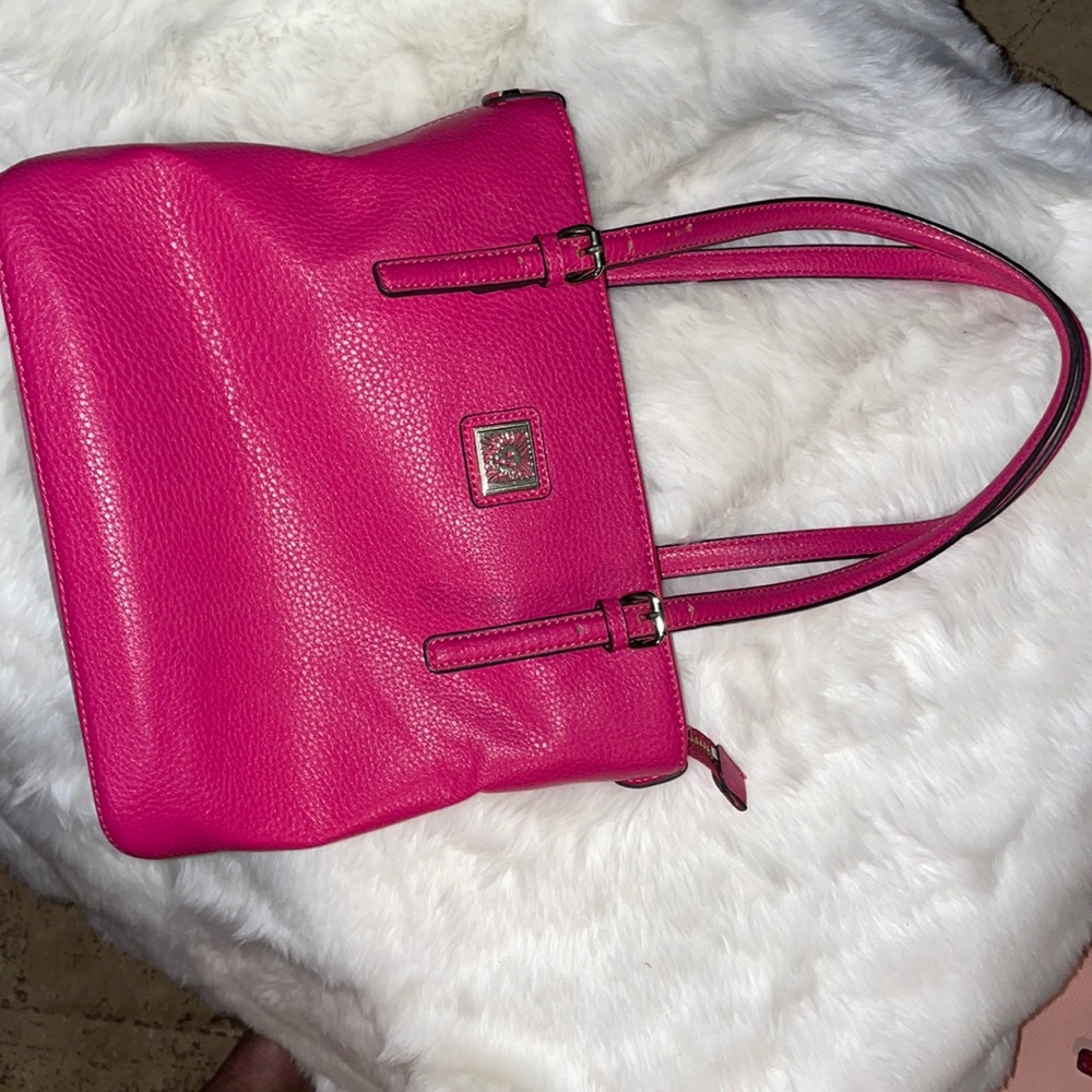 Anne Klein hot pink purse.